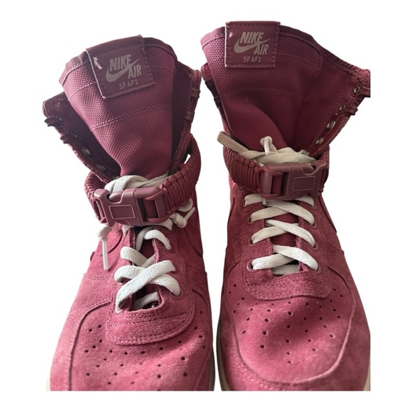 NIKE SF AIR FORCE 1 Women's Athletic Sneakers Vintage Wine Color Sz 10 Lace Up - Picture 10 of 13